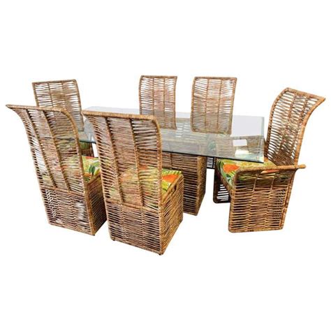 Rattan Rope Jute Wrapped Nesting Tables For Sale At 1stdibs