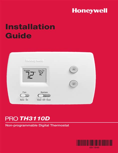 Honeywell Thermostat Th2110dh1002 Manual