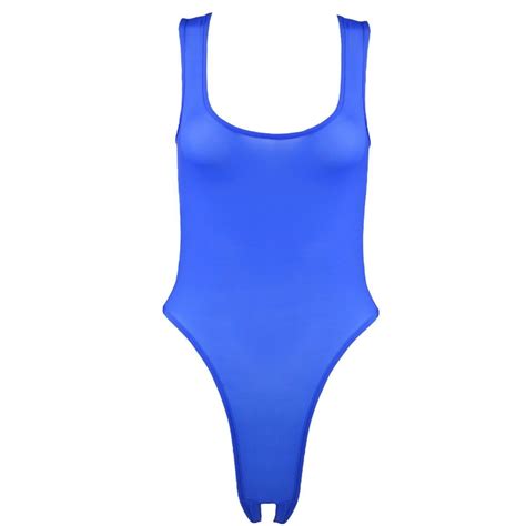 Sexy Womens Swimwear High Cut Thong Leotard Bodysuit Monokini Swimsuit Underwear Ebay