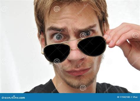Handsome Man Taking Aviator Sunglasses Off Stock Image Image Of Aviators Portrait 11942185