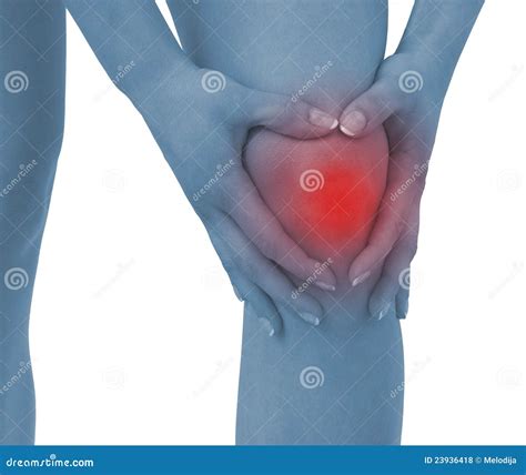 Acute Pain In A Woman Knee Royalty Free Stock Photos Image 23936418
