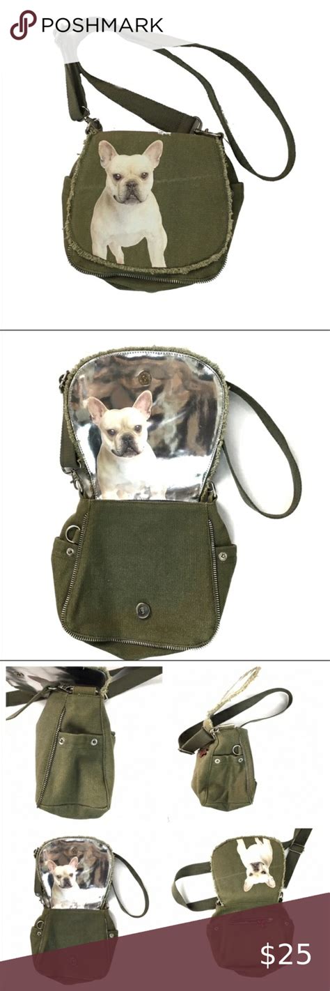 All this week, i'm reading fuzzy nation for the audio book. FUZZY NATION FRENCH BULLDOG CROSSBODY PURSE GREEN in 2020 ...
