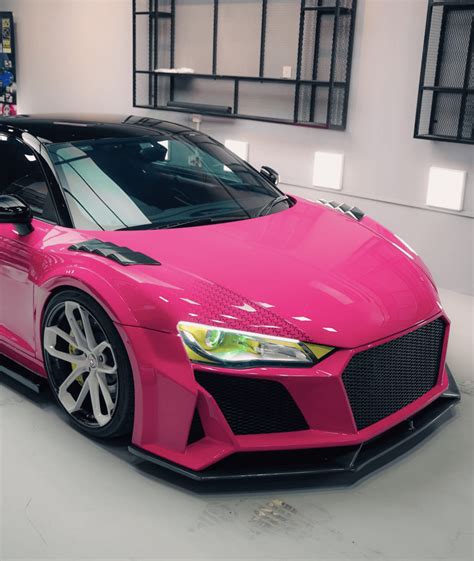 Bright Pink Audi R8 Thinks Its A Lamborghini