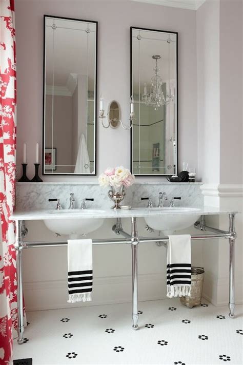 Marble Top Double Washstand Contemporary Bathroom Sarah
