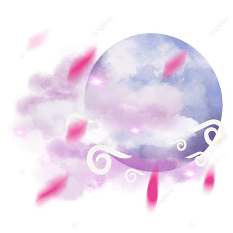 Dream Cloud Moon Starry Sky Cloud Float Starry Sky Png Transparent