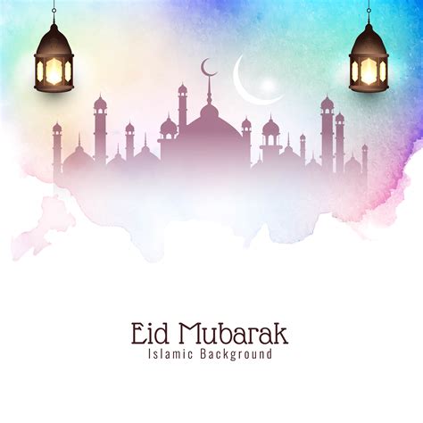 Eid Mubarak White Background Vector Art Icons And Graphics For Free
