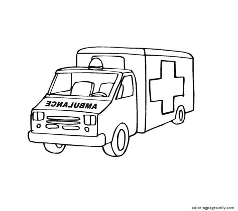 Kostenlose Malvorlage Krankenwagen Kostenlose Malvorlagen Zum