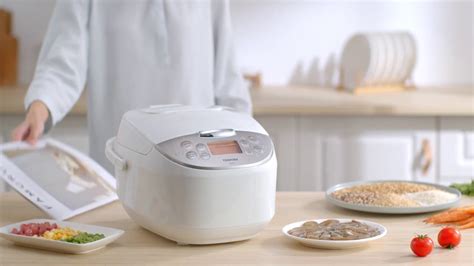 Japanese Fuzzy Logic Rice Cooker From Toshiba TRCS01 One Touch Cooking
