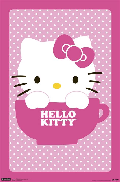 Hello Kitty Teacup Wall Poster 22375 X 34