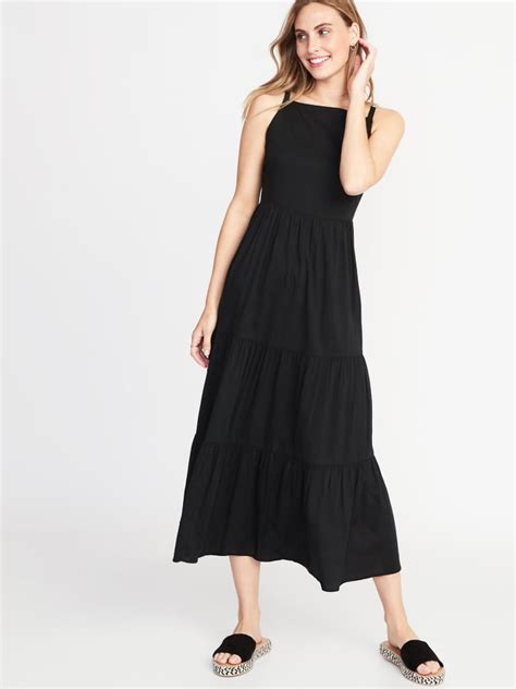 Old Navy Tiered Fit And Flare Maxi Dress The Most Stylish Old Navy Dresses Popsugar Fashion