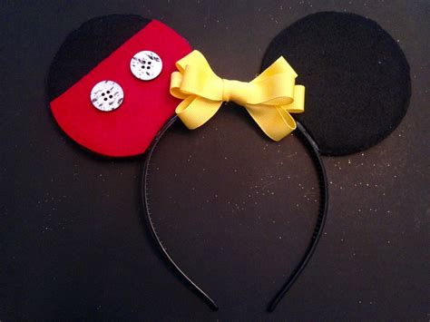 Classic Mickey Mouse Ear Headband Etsy Mickey Mouse Ears Headband