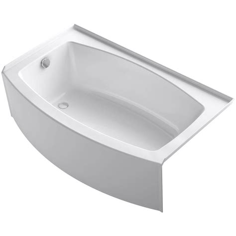 A wide variety of alcove bathtubs soaking options are available to you, such as project solution capability, drain location, and warranty. KOHLER Expanse 5 ft. Left Drain Rectangular Alcove Soaking ...