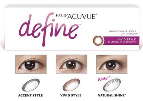 Contact Lens Review 1 Day Acuvue Define Natural Shine Acuvue