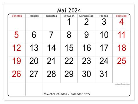 Kalender Mai 2024 62ss Michel Zbinden At