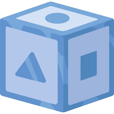 Blue Cube Toy 24091332 Png