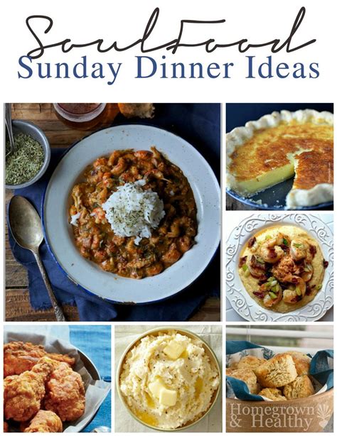 Christmas dinner doesn't have to mean 10 different dishes or an elaborately prepared expensive cut of meat. Soul Food Sunday Dinner Ideas | Food, Food recipes, Soul food