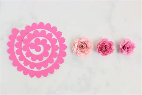 Free Cricut Rolled Flower Template Printable Templates