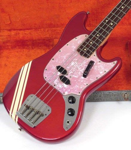 1970 Fender Mustang Bass Competition Red 329500 Fender Bass Bass