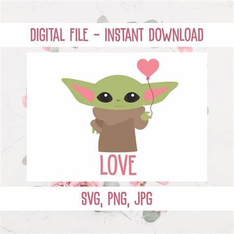 Powered by star wars canon timeline designed by @starwarsinfographic. Baby Yoda SVG, Valentine's day Baby Yoda SVG, Bay Yoda ...