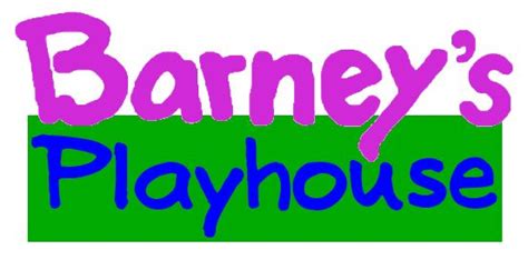 Barneys Playhouse Logo Blues Clues Barney Play Houses
