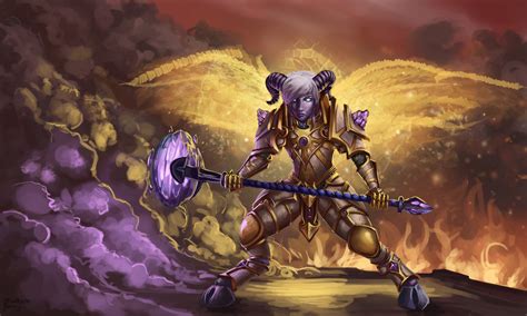 World Of Warcraft Yrel By Getsugadante On Deviantart