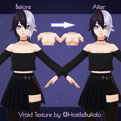 Vroid Cleavage Texture Vtuber Body Textures For Vroid Studio UPDATED Etsy Ireland