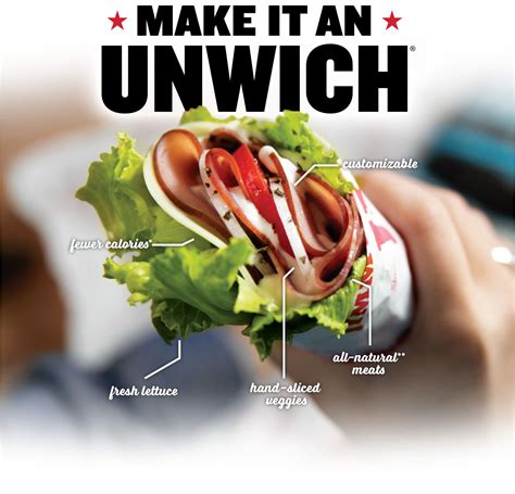 Unwich Sandwich And Nutrition Jimmy Johns Lettuce Wraps Healthy