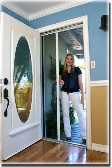 Clearview Retractable Screens Pull Out And Slide Across Your Door