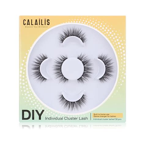 diy individual cluster lash calailis cluster lash extension kit home eyelash extension naturals