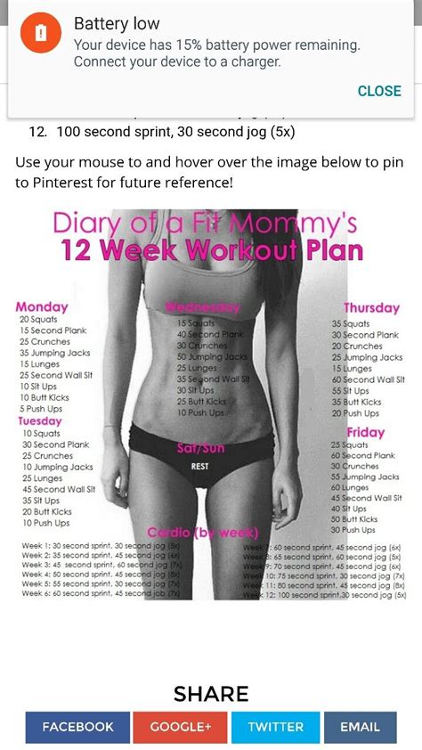 Workout Stepmom Workout Printable Planner