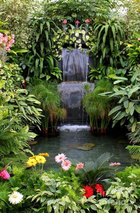 26 Amazing Garden Waterfall Ideas Tropical Backyard Landscaping