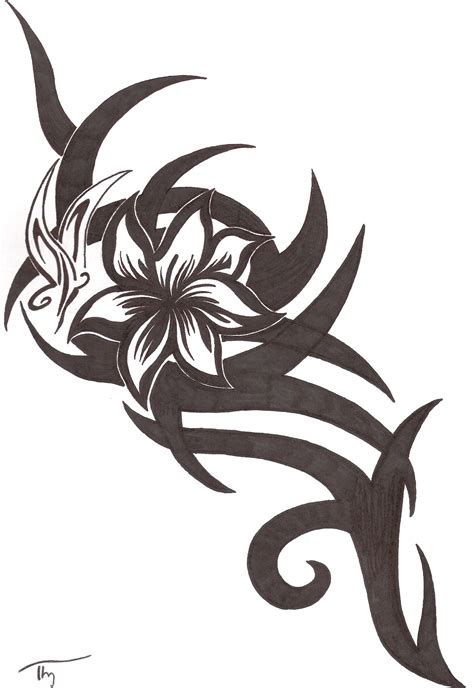Tribal Flower Vine Tattoo Clip Art Library