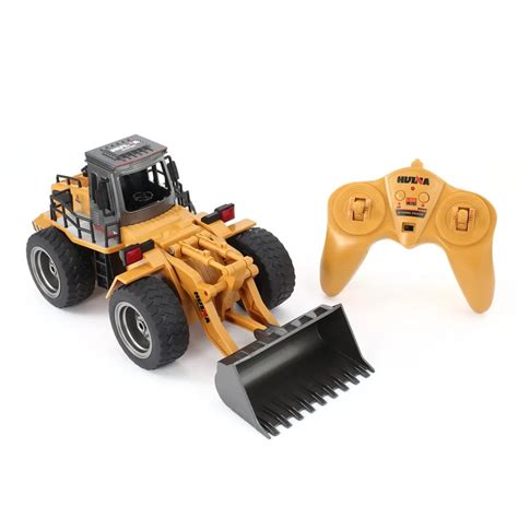 Huina 1520 6ch Rc Metal Bulldozer 118 24ghz Rtr Front Loader