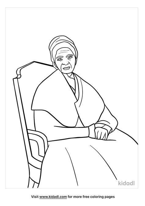 Free Sojourner Truth Coloring Page | Coloring Page Printables | Kidadl