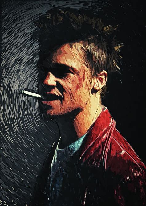Tyler Durden Digital Art By Zapista Ou Pixels Merch