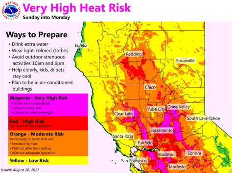 An excessive heat warning is the final straw, which if unattended can become lethal for your body. Excessive Heat Warning issued for Sunday and Monday - YubaNet