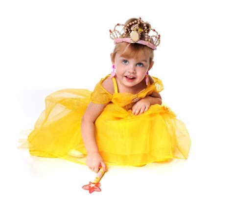 Little Girl Dressed As A Princess Stock Image Image Of Costume