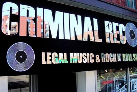 Criminal Records 3d Corporate Mirror Sign Artsigns