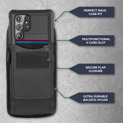 Samsung Galaxy S22 Ultra Falcon Armor With Kickstand Case With Pouch