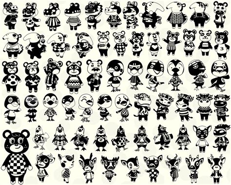 450 Animal Crossing Svg Mega Pack Get Full Body Animal Etsy