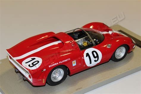 Tecnomodel 1966 Ferrari Ferrari 365 P2 24h Le Mans 19 Red
