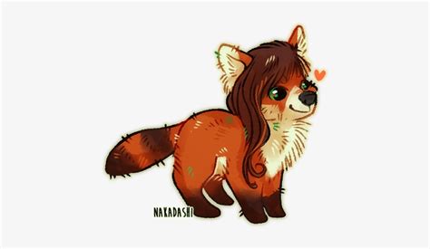 Chibi Red Panda Fox Red Panda Transparent Png 600x514 Free
