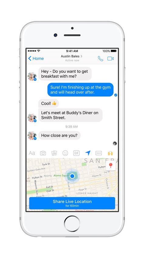 facebook introduced live location in messenger geek news central