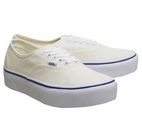 Vans Authentic Platforms Classic White Hers Trainers