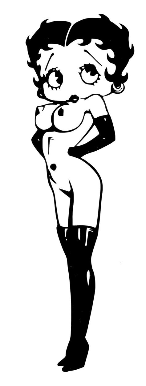 Funny Vinyl Decal Sticker For Car Laptop Etc Betty Boop Standing Naked Freepornpicss Com At