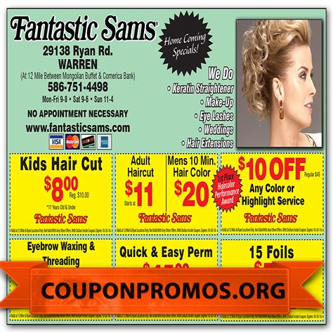 Fantastic Sams Printable Coupons