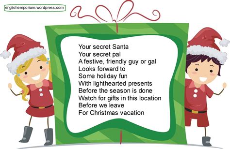 Secret Santa Poems