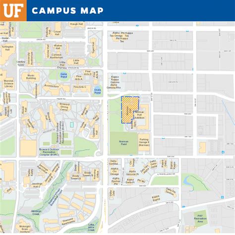 Unf Main Campus Map