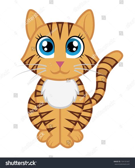 Orange Tabby Cat Cartoon 스톡 벡터로열티 프리 154191947 Shutterstock