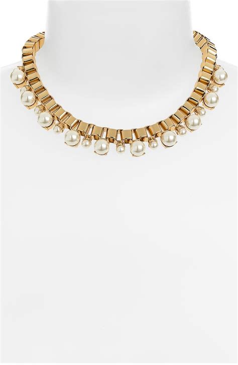 Kate Spade New York Faux Pearl Collar Necklace Nordstrom